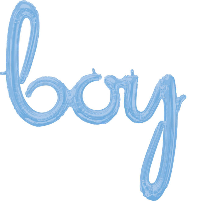 Folieballon 'Boy' blauw (73cm)