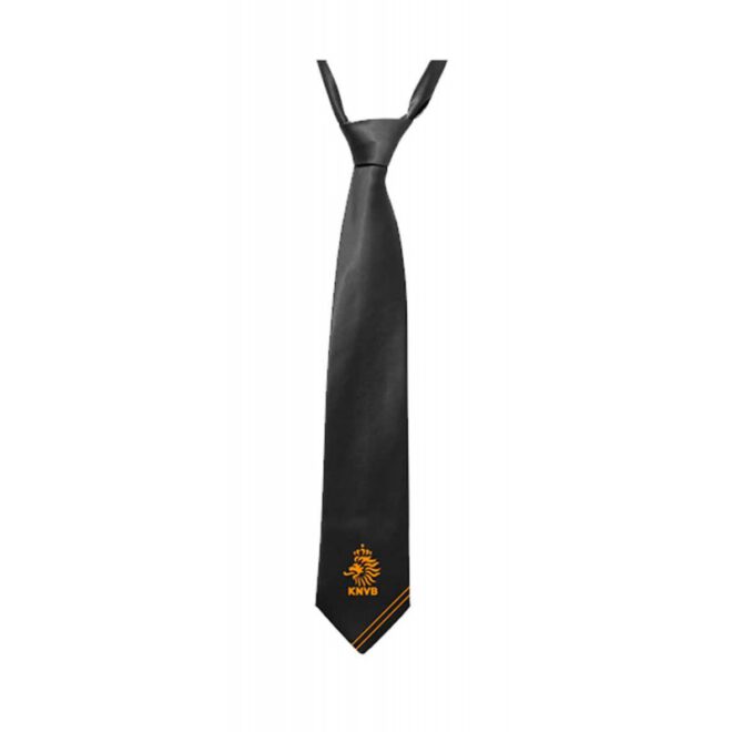 Luxe KNVB stropdas met daarop in het oranje het KNVB-logo