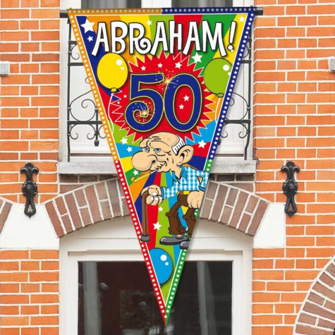 XXL Abraham 50 jaar vlag
