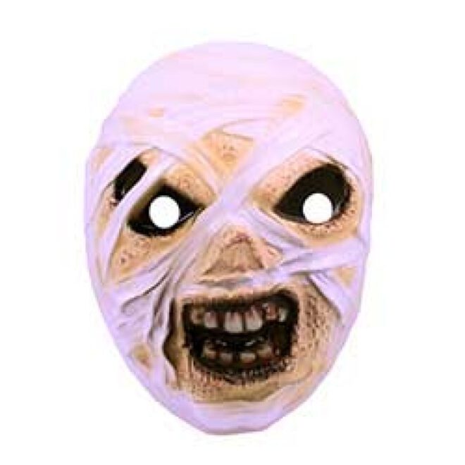 Eng mummy-masker voor halloween