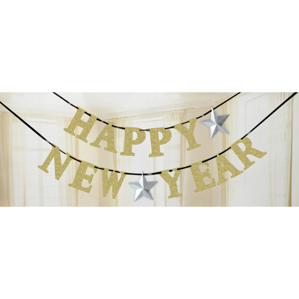 Happy New Year letterslinger (360cm)