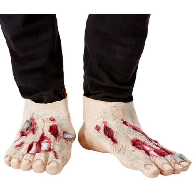 Zombie latex voeten Zombie latex shoe covers