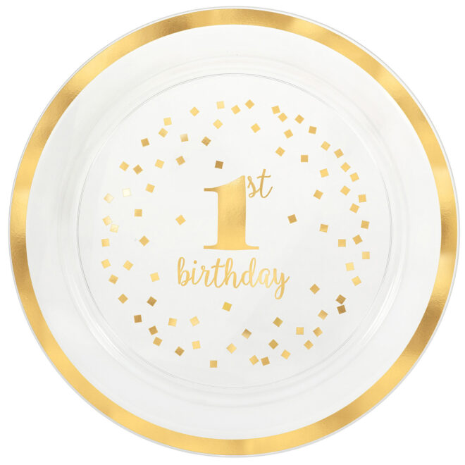 1e verjaardag bord (40cm) - platter 1st birthday