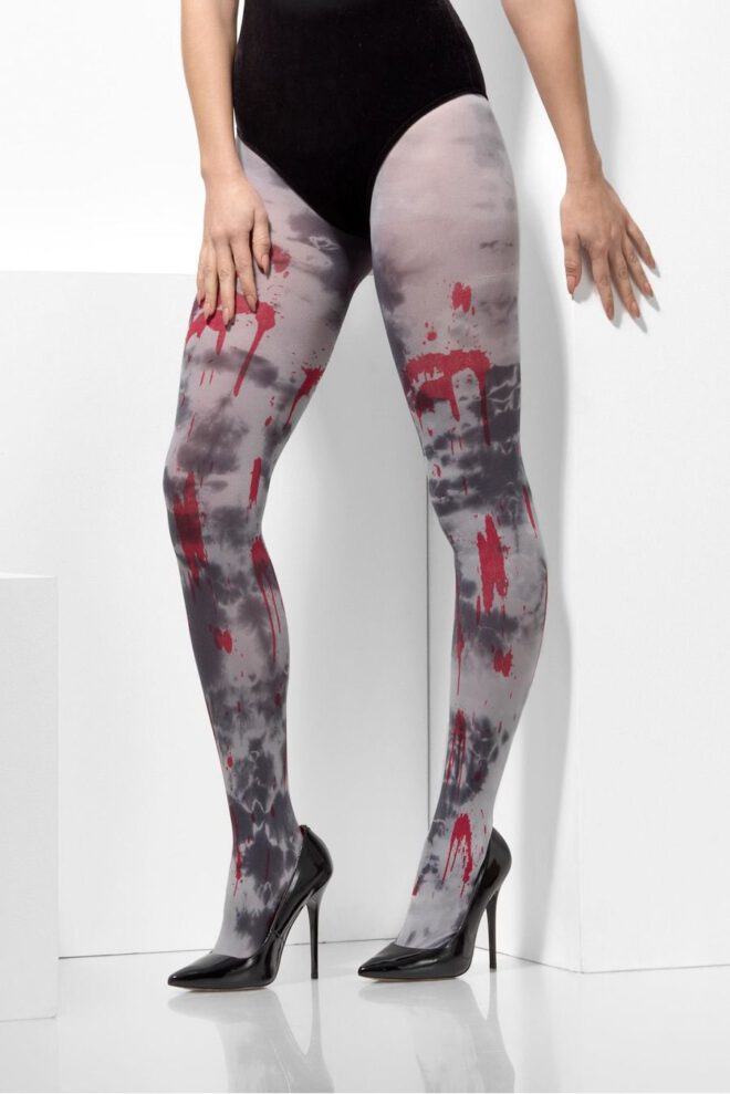 Smerige zombie panty Opaque tights zombie dirt