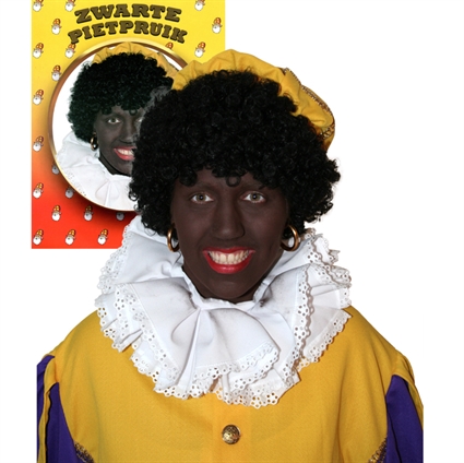 Pruik Piet zwart