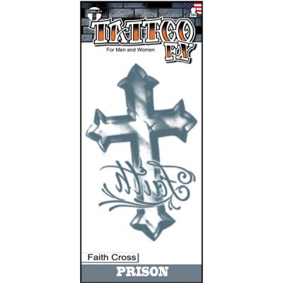 Prison Tattoo Faith cross
