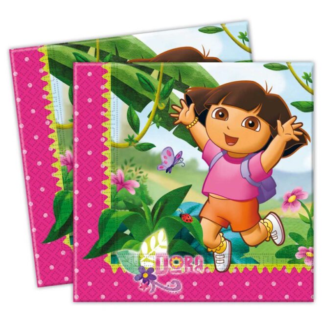 Leuke Dora the Explorer servetten voor een Dora kinderfeestje!