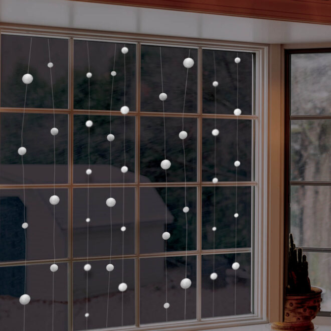Sneeuwballen hangdecoratie (12,8m)