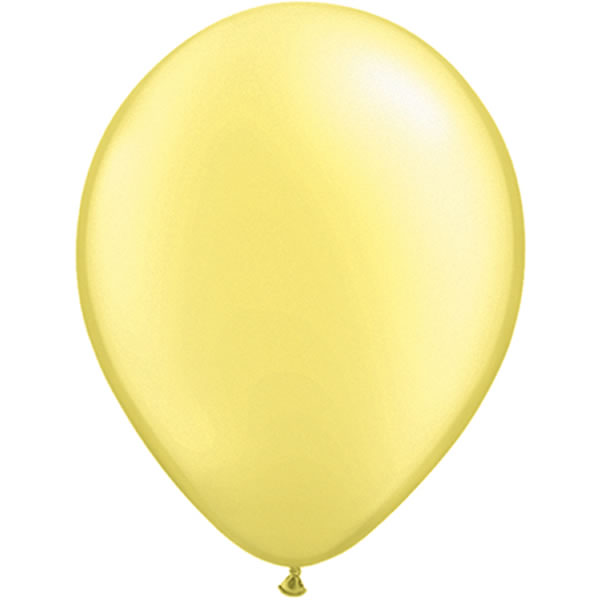 Qualatex ballon 11 inch metallic limoen geel