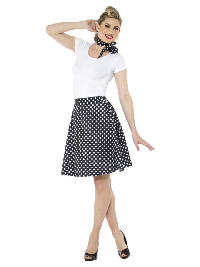 Adults 50s polka dot skirt
