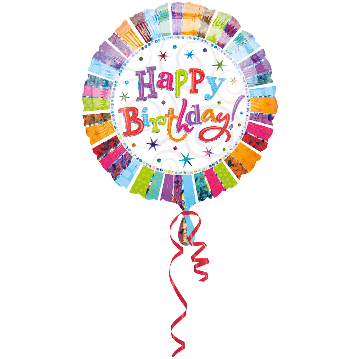 soort experimenteel Lokken Radiant verjaardagsballon (46cm) - Happy Birthday - Feesthuis