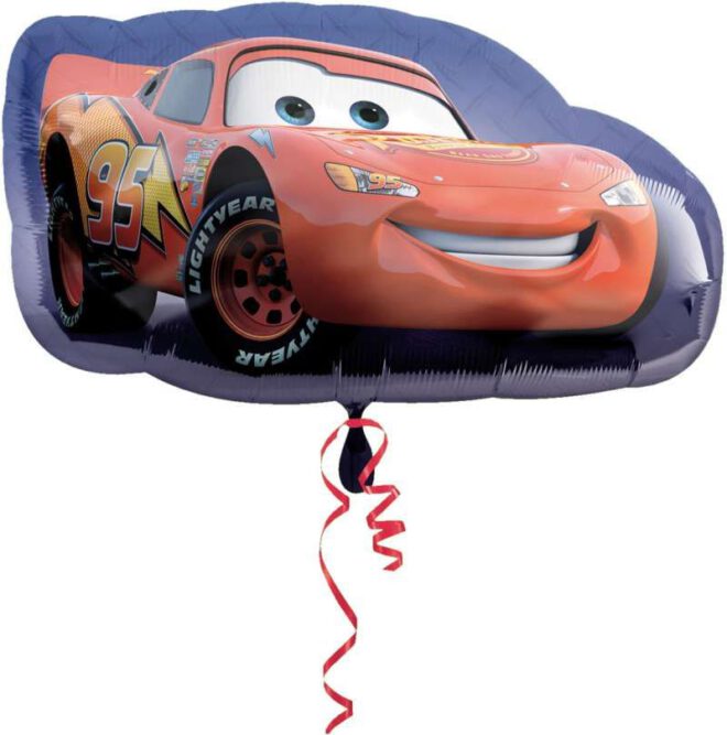 Cars Bliksem McQueen / Lightning McQueen heliumballon (30x76cm)