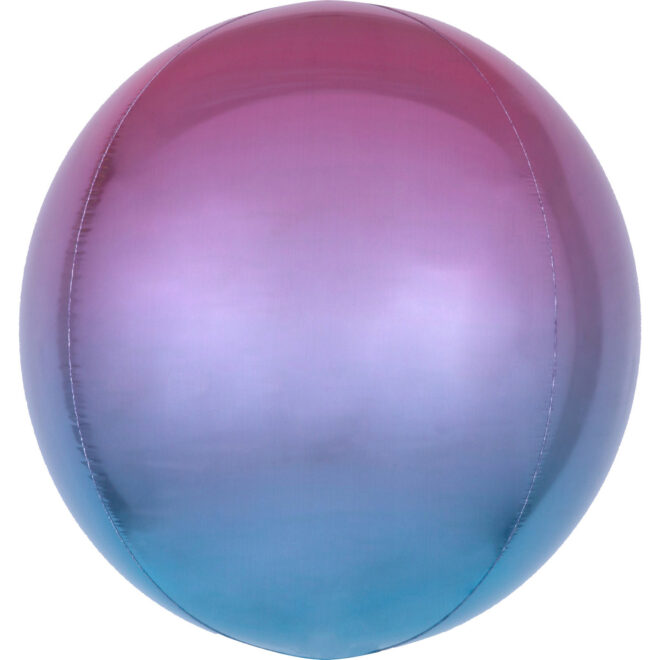 Orbz ombré ballon (38x40cm) - Paars/Blauw
