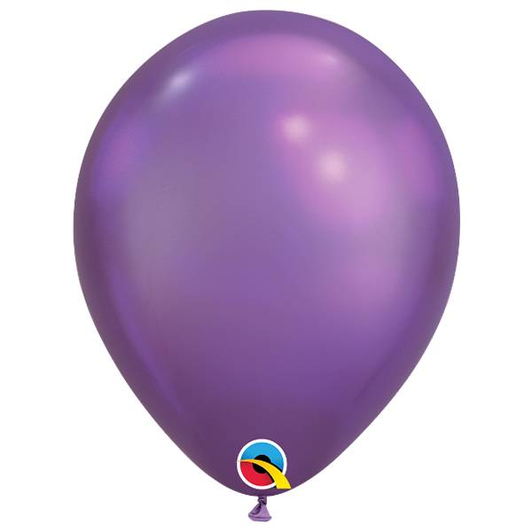 Qualatex ballon 11 inch chrome paars