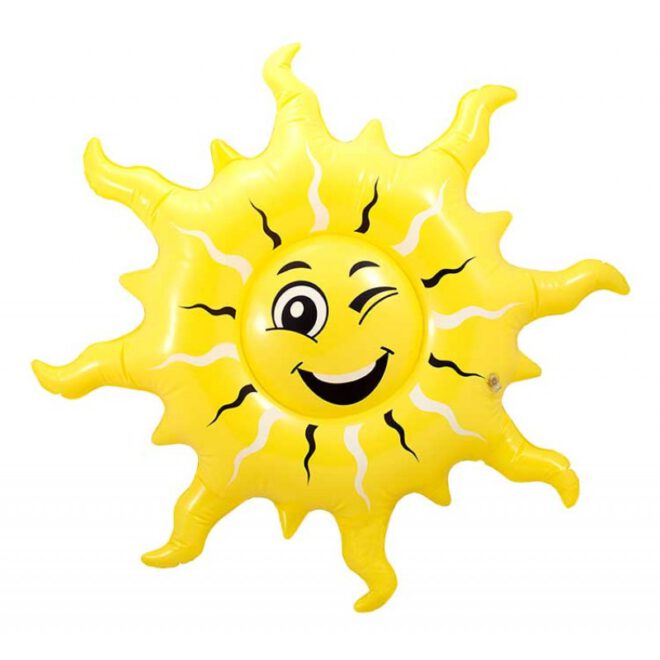 Opblaasbare zon met vrolijk gezichtje (60 centimeter)