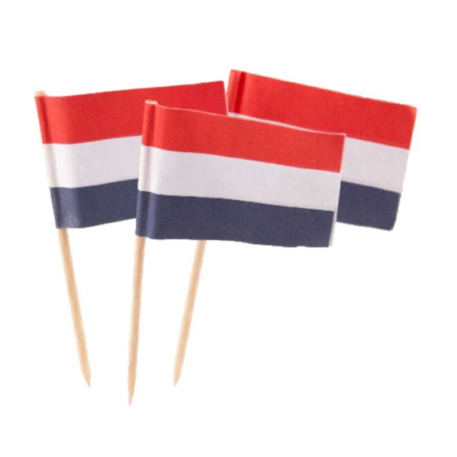 Rood-wit-blauwe hollandse vlag prikkers