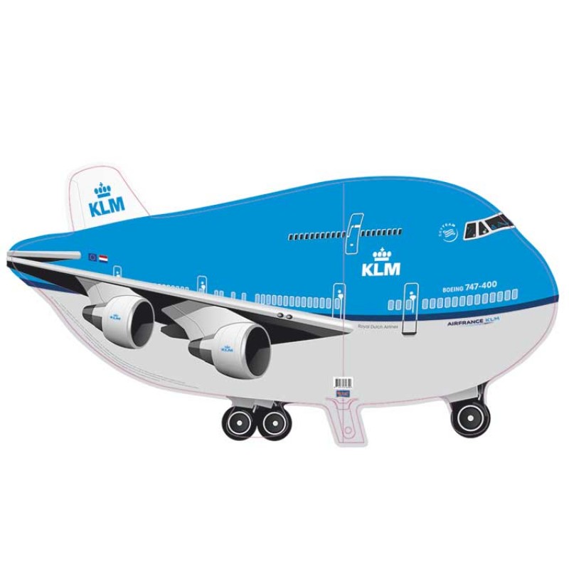 Formulering handelaar Avonturier KLM vliegtuig folieballon (95x45 cm) - Feesthuis