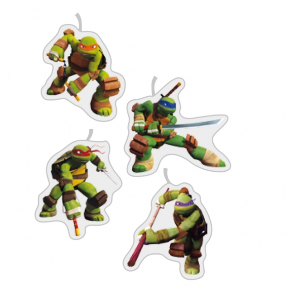 Ninja Turtles mini-figuur kaarsjes - 4 stuks