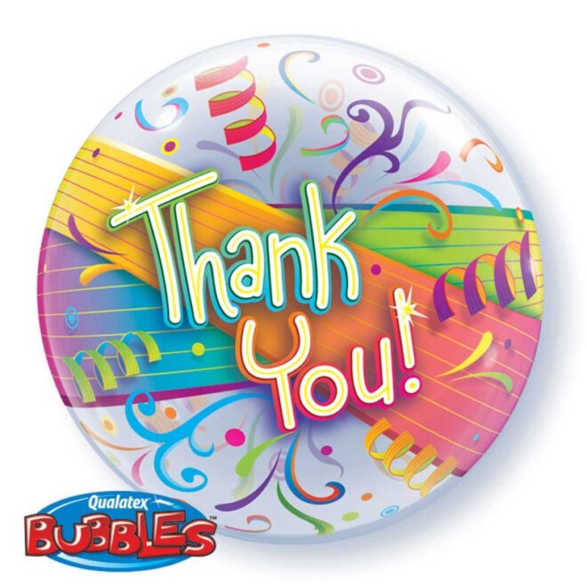 Thank You bubble ballon om iemand mee te bedanken (56cm)