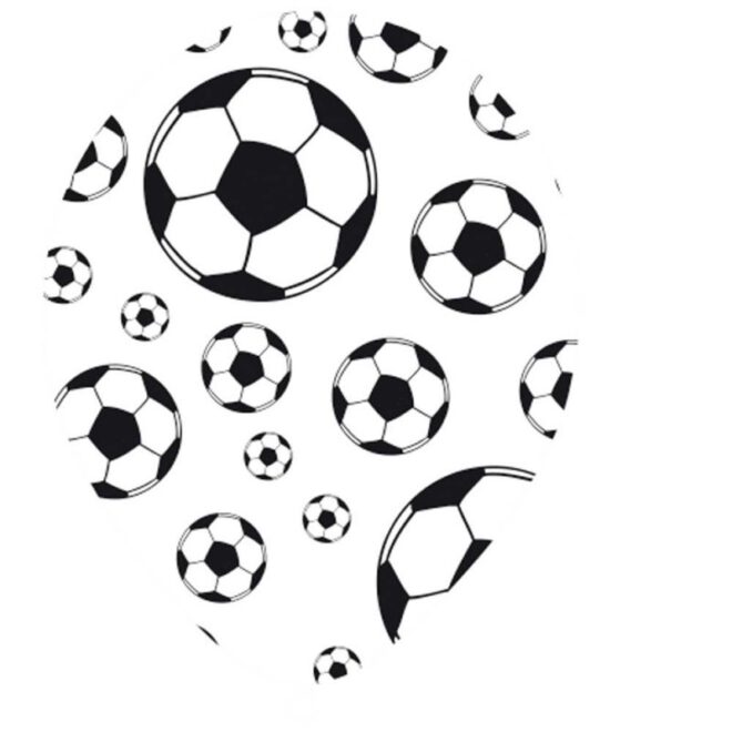 Voetbal-ballonnen met voetbalprint