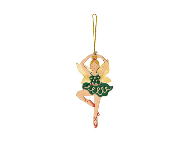 Metalen Kersthanger Ballerina