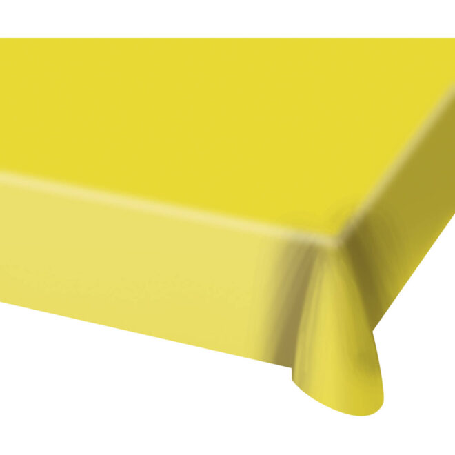Tafelkleed effen geel (130x180cm)