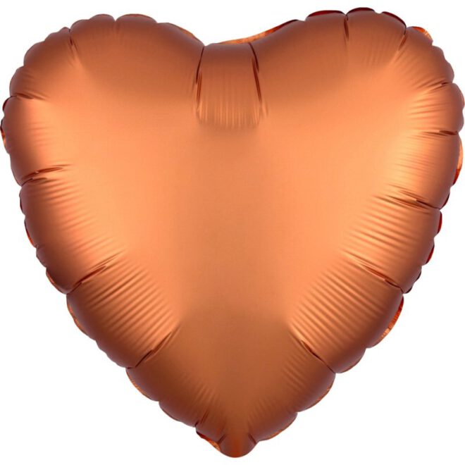 Folie ballon Satin Luxe (43cm) - Hart Oranje