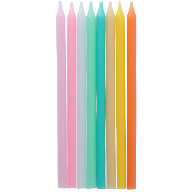 Pastel Vibes kaarsen (10cm) - 24 stuks