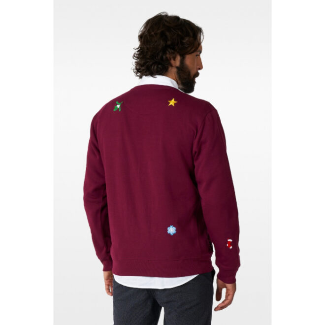 Opposuits Sweater X-mas Icons burgundy