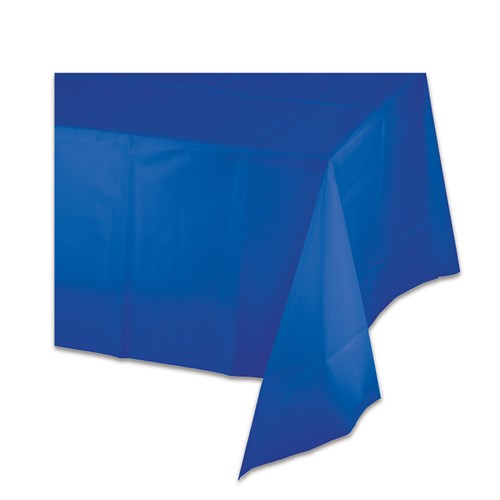 Papieren tafelkleed donker blauw 137 x 274 cm