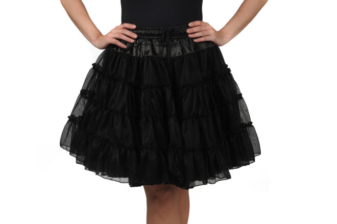 Petticoat 2-laags , zwart