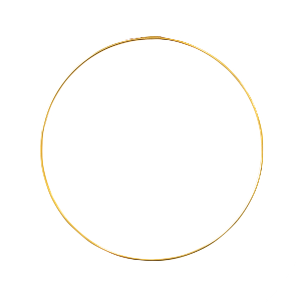 Rustic Gold metalen ring (25cm)