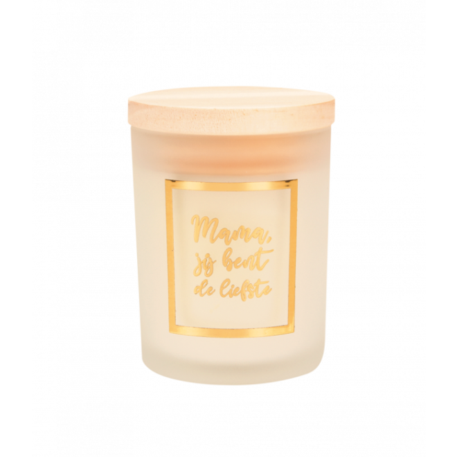 Small scented candle gond / white - Mama