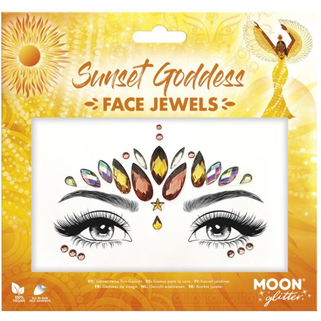Moon Glitter Face Jewels Sunset Goddes
