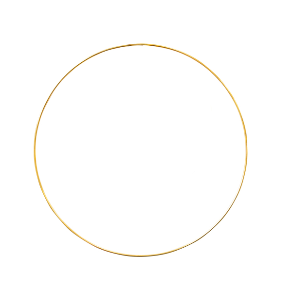 Rustic Gold metalen ring (35cm)