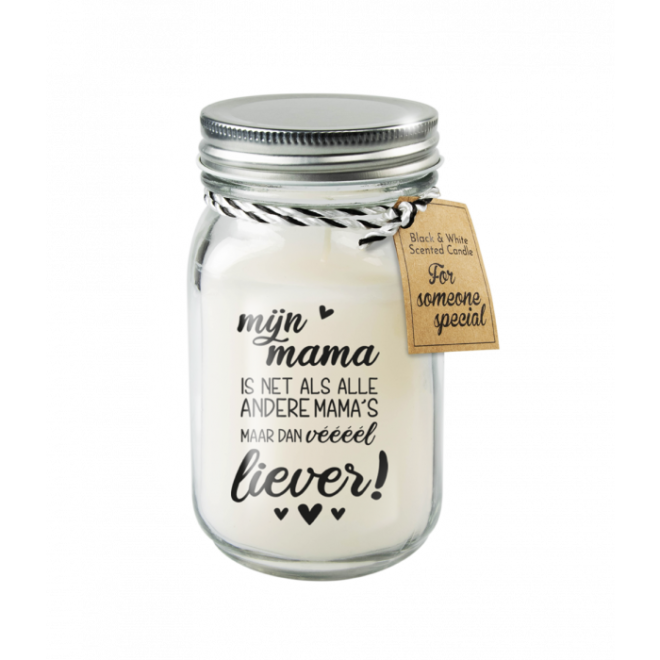 Black & White scented candles - Mama