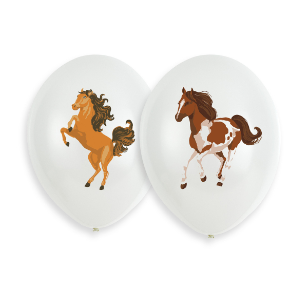 Beautiful Horses ballonnen (27cm) - 6 stuks