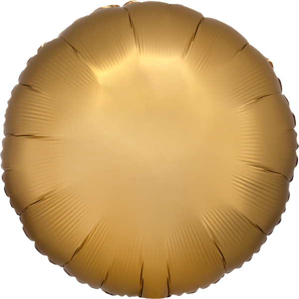 Silk Lustre folieballon rond (43cm) - Goud