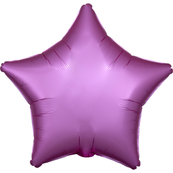 Silk Lustre folieballon ster (43cm) - Flamingo Roze
