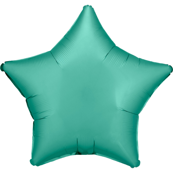 Silk Lustre folieballon ster (43cm) - Jade Groen