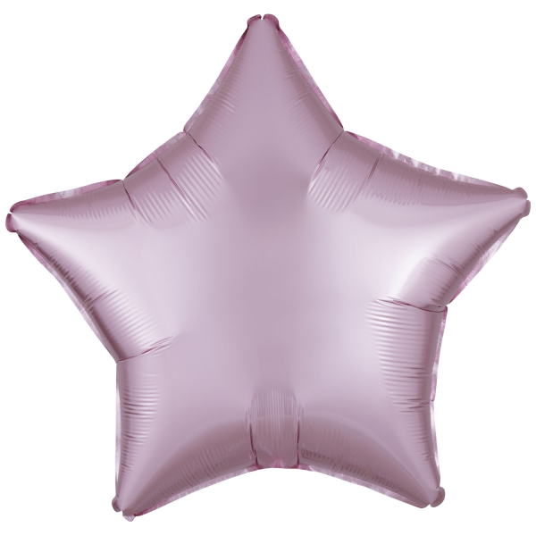 Silk Lustre folieballon ster (43cm) - Pastel Roze