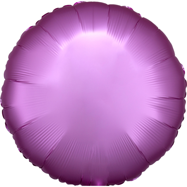 Silk Lustre folieballon rond (43cm) - Flamingo Roze