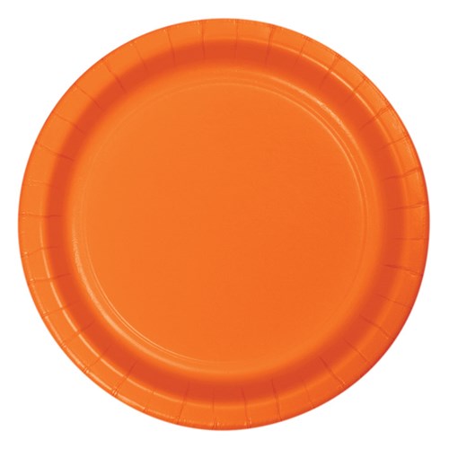 Sunkissed Orange borden (23cm) - 8 stuks