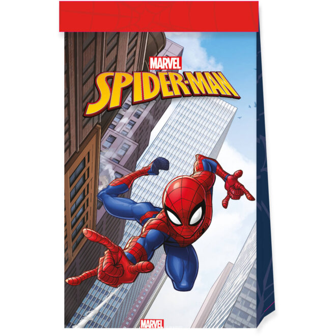 Spiderman feestzakjes - 4 stuks