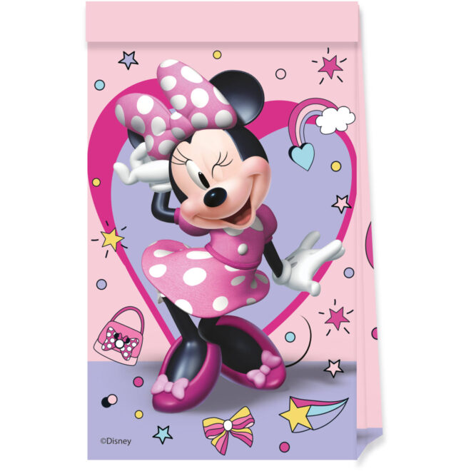 Minnie Mouse feestzakjes - 4 stuks