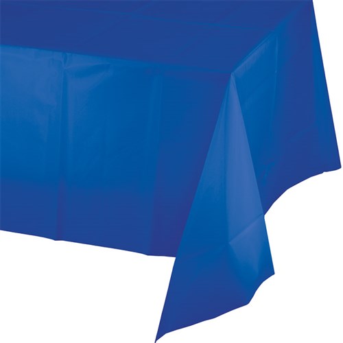 Papieren tafelkleed donker blauw 137 x 274 cm