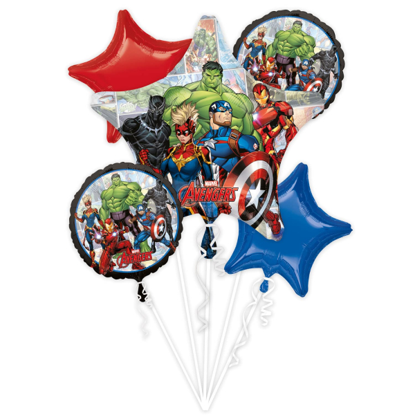 Avengers Power Unite ballonnenboeket - 5 stuks