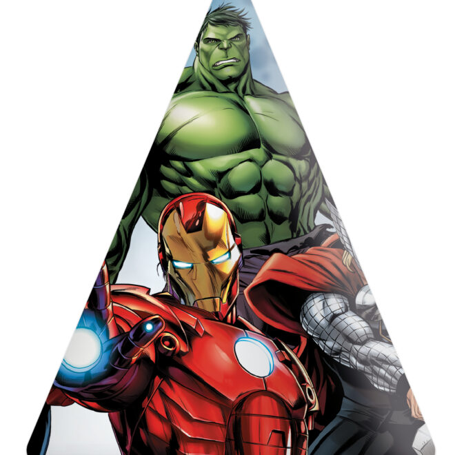 Avengers Infinity Stones feesthoedjes - 6 stuks