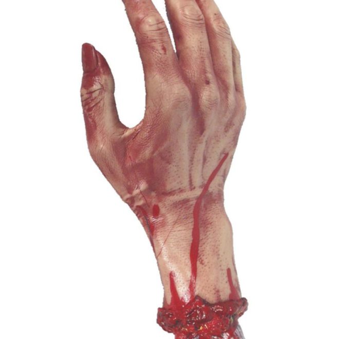 bloederige hand