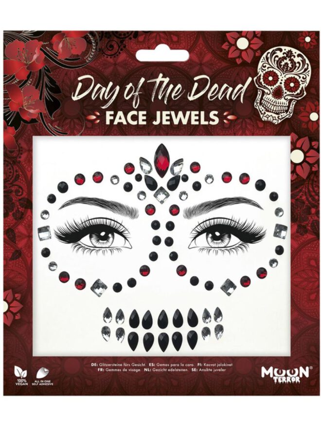 Face jewels Day of the Dead